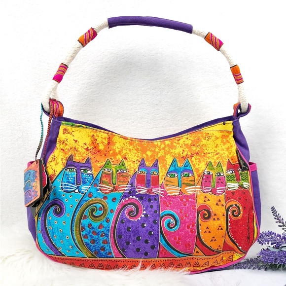 Laurel Burch Handbags - 👜 LAUREL BURCH Feline Tribe Hobo